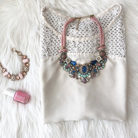 Pastel Bib Necklace - Picture 6 of 9